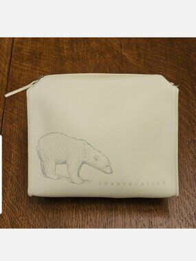 Limited Edition Chantecaille Polar Bear Makeup/Toiletries Bag
